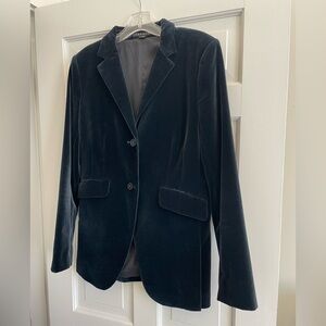 Theory Blue Velvet Blazer